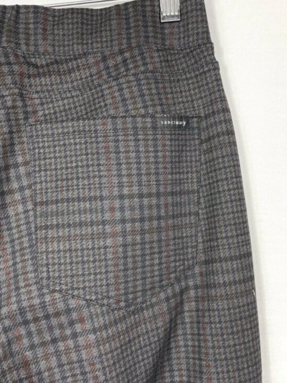 Sanctuary x Anthropologie Check Plaid Pants Woman’s Medium Pull On Pants